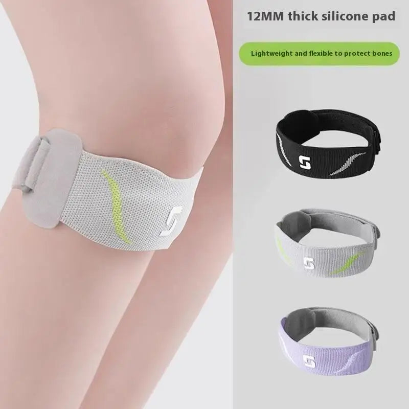 “Flexoora Patella Tendon Strap – Gym Fitness Body Adjustable Knee Support for Climbing, Basketball & Hiking”