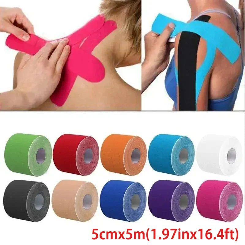 “Flexoora Muscle Energy Patch – Gym Fitness Body Waterproof 5 cm Kinesiology Tape”