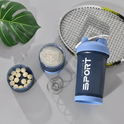 Shaker Protein Bottle Powder Shake Cup Large Capacity Water Bottle Mixing Cup Body Building Exercise Mixing Bottle Water Bottles