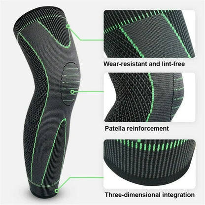 “Flexoora Full‑Leg Knee Sleeve – Gym Fitness Body Adjustable Compression Support for Running & Arthritis”