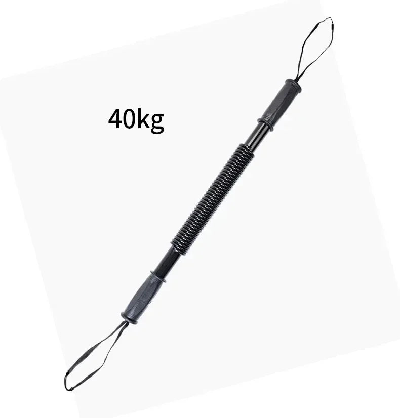 “Flexoora Spring‑Loaded Arm Strength Bar – Gym Fitness Body Adjustable 20‑60kg Upper‑Limb Trainer”