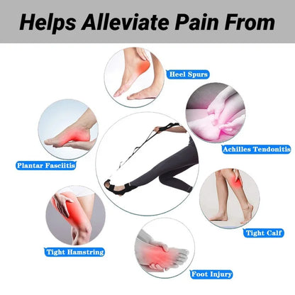 “Flexoora Flexibility Strap & Leg Stretcher – Gym Fitness Body Yoga & Rehab Band”