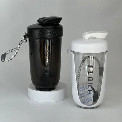 600ML Sports Shake Cup Blender Bottle with Plastic Mixing Ball, Leak Proof, Suitable for Gym Exercise