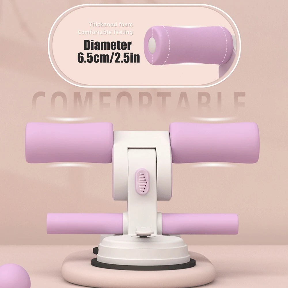 “Flexoora Portable Sit‑Up Bar – Gym Fitness Body Adjustable Foot Holder & Dual Suction Cups”