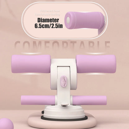 “Flexoora Portable Sit‑Up Bar – Gym Fitness Body Adjustable Foot Holder & Dual Suction Cups”