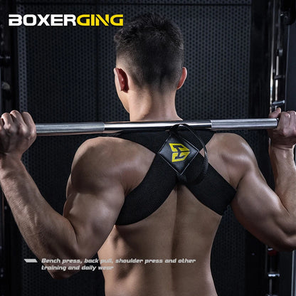 “Flexoora Adjustable Posture Corrector Belt – Gym Fitness Body Back & Shoulder Support”