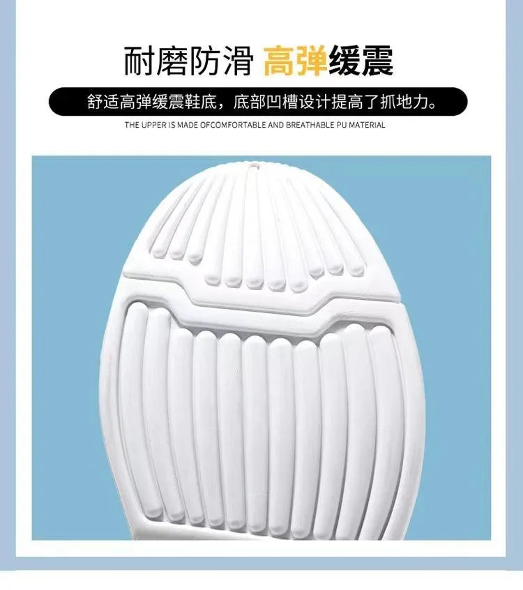 Men's sports shoes 2025 summer new sports trendy shoes anti slip casual running shoes breathable and comfortable white shoes