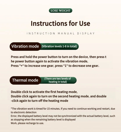 “Flexoora Hot Compress & Fat‑Burn Massage Belt – Gym Fitness Body USB Slimming Vibra Band”