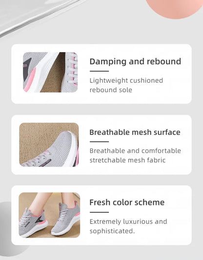 Women's Sports Shoes New Spring and Autumn Multifunctional Soft  Lightweight Running Shoes, Suitable for Women's Daily Clothing
