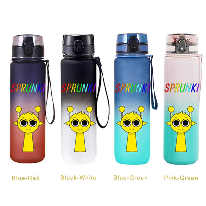 650ML Sprunki Sports Water Cup Portable Fitness Drink Bottle Kettle Outdoor Travel Office Jugs Shaker Drink Bottle Game Gifts