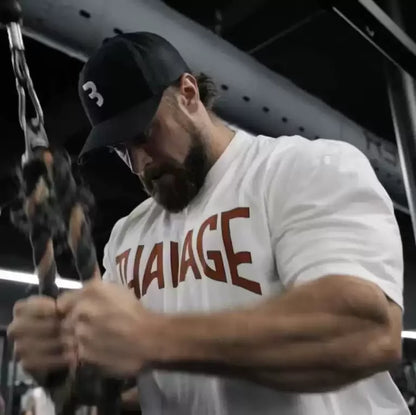 “Flexoora Men’s Cotton Sport Tee – Gym & Running”