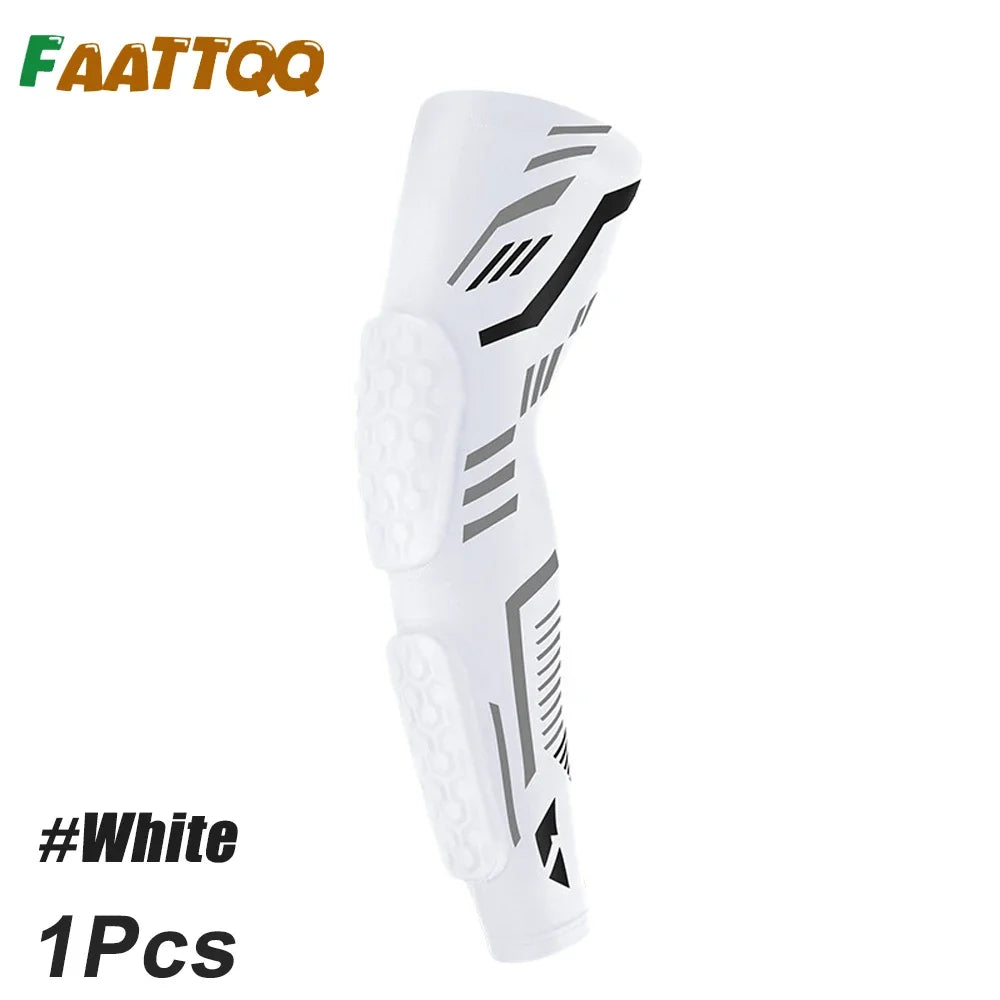 “Flexoora Padded Arm Sleeve – Gym Fitness Body Protective Compression for Basketball, Football & Volleyball”