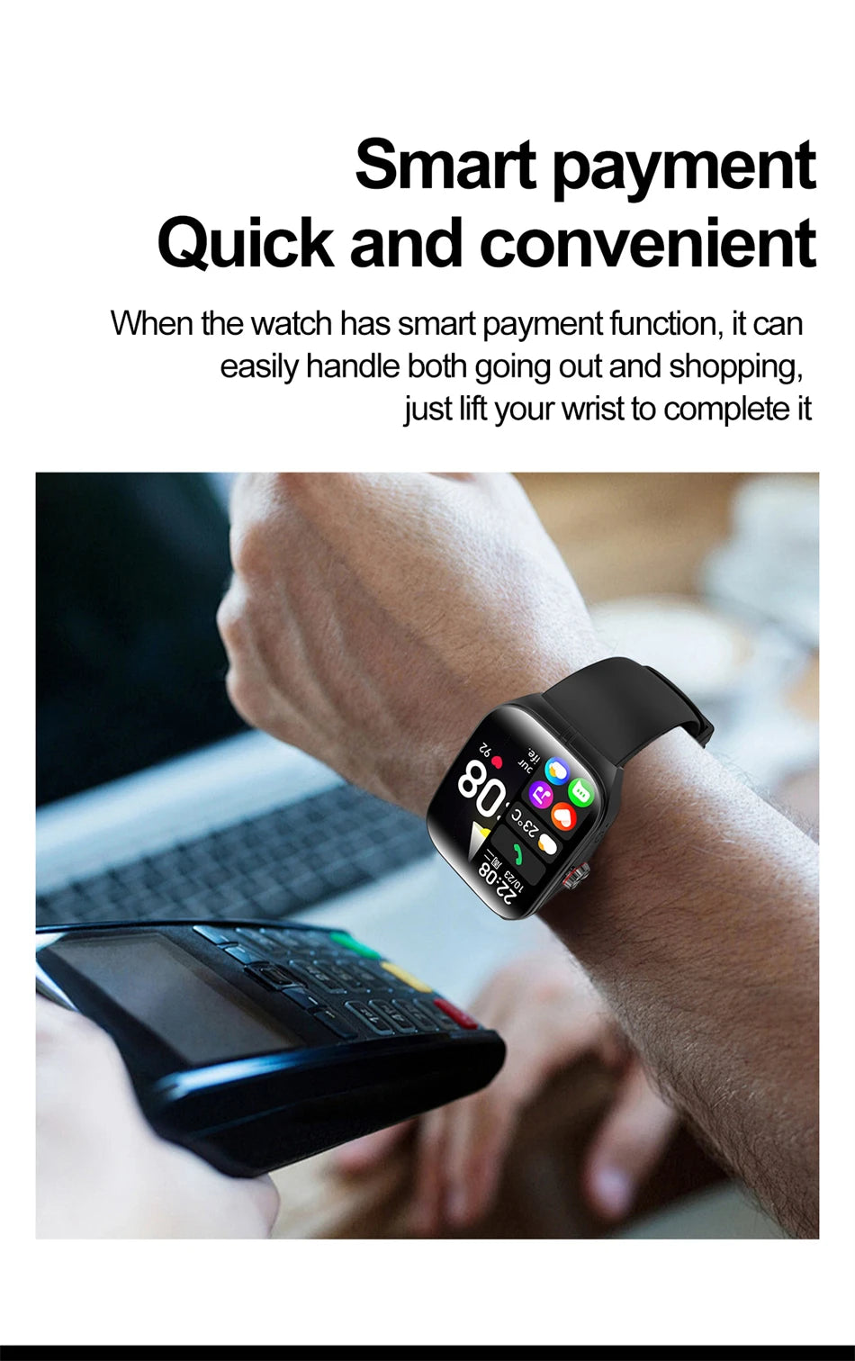 2025 New 1.95 Inch Ultra HD Smart Watch Men For OPPO GPS Tracking Bluetooth Call NFC Heart Rate Sports Fitness Women Smart Watch