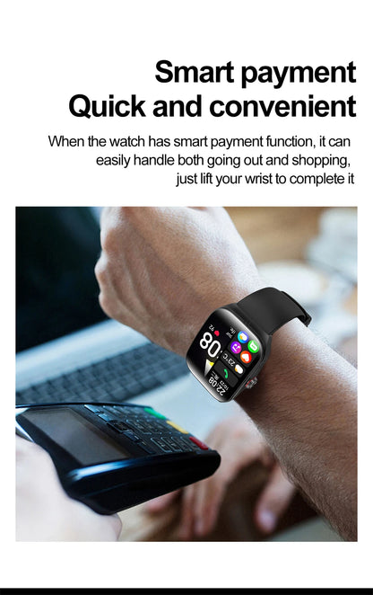 2025 New 1.95 Inch Ultra HD Smart Watch Men For OPPO GPS Tracking Bluetooth Call NFC Heart Rate Sports Fitness Women Smart Watch