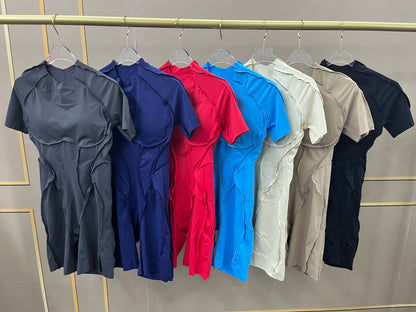 “Flexoora Women’s Backless Scrunch Booty Short Jumpsuit – Gym & Yoga”