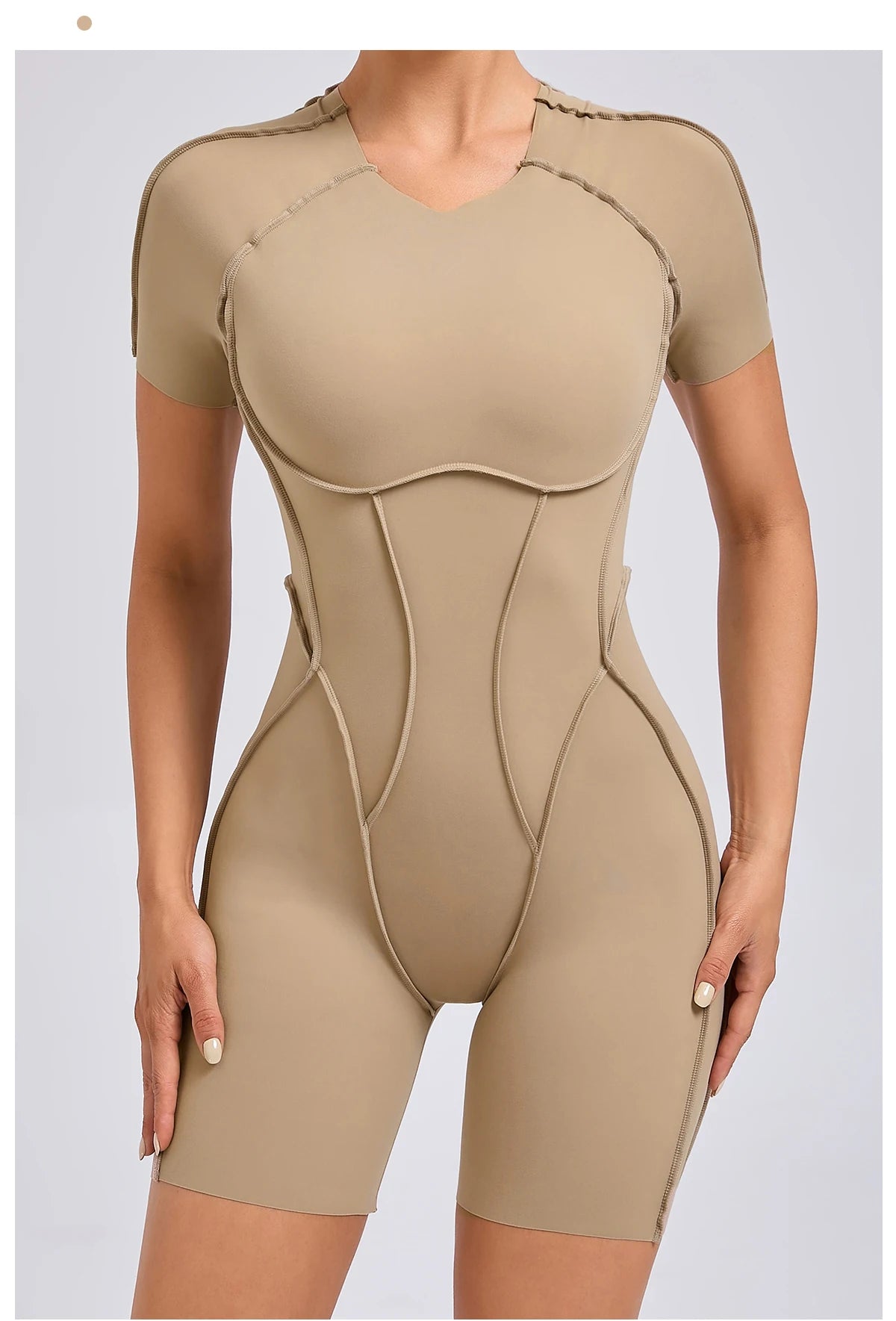 “Flexoora Women’s Backless Scrunch Booty Short Jumpsuit – Gym & Yoga”