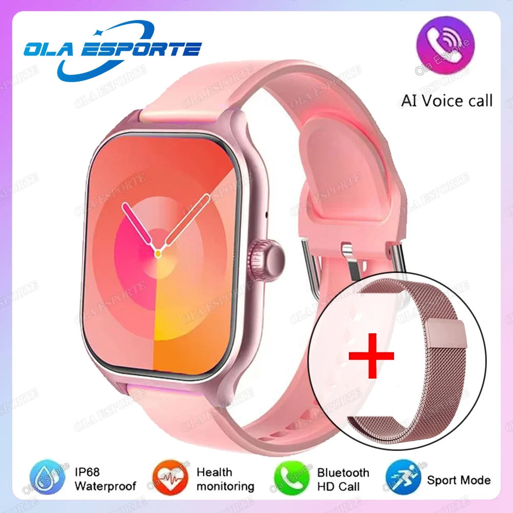 2025 New Smart Watch Men Women Gift Full Touch Screen Digital Sport Fitness Message Watches Bluetooth Call Smartwatch Wristwatch
