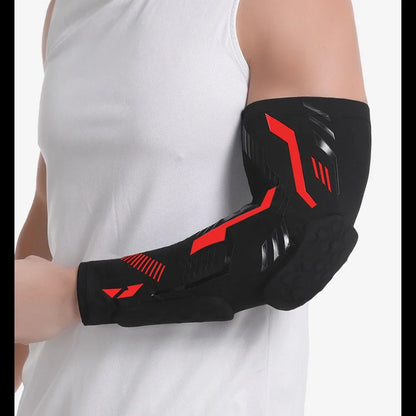 “Flexoora Padded Arm Sleeve – Gym Fitness Body Protective Compression for Basketball, Football & Volleyball”
