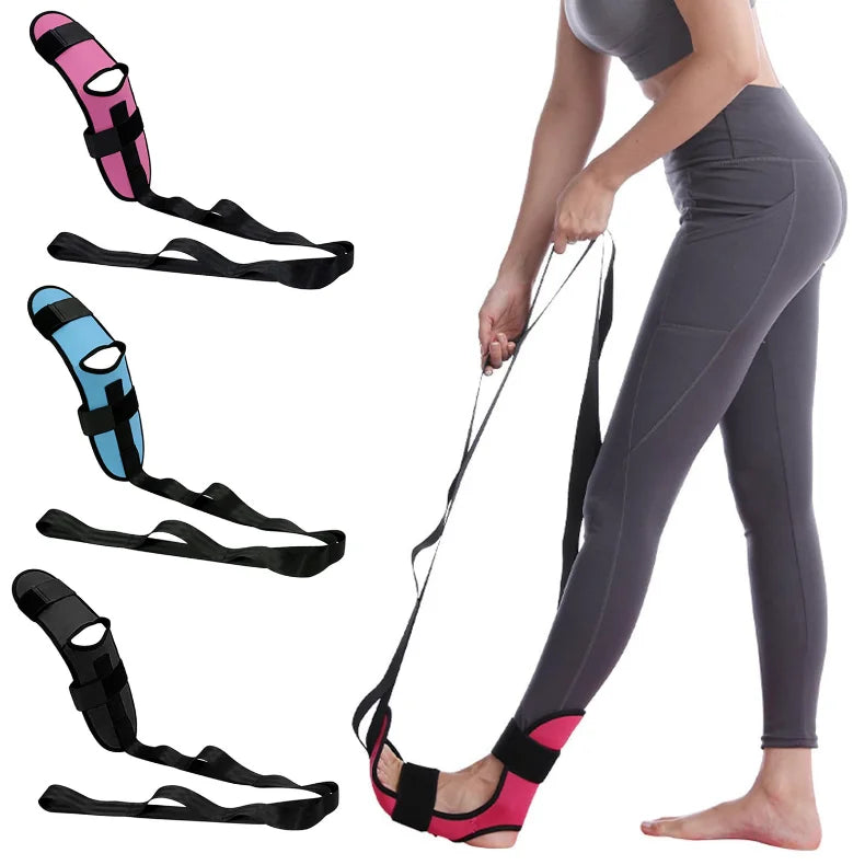 “Flexoora Flexibility Strap & Leg Stretcher – Gym Fitness Body Yoga & Rehab Band”