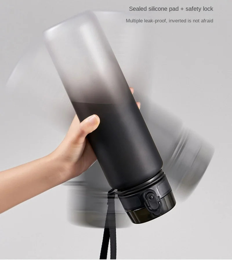 1 Liter Large Capacity Sports Water Bottle Portable Leak-Proof Plastic Bottle for Outdoor Sports Travel Fitness Drinkware Jugs