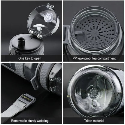 Sport Water Bottles BPA Free Portable Leak-proof Drop-proof Large Capacity Outdoor Travel Kettle Plastic Drink Water Bottle