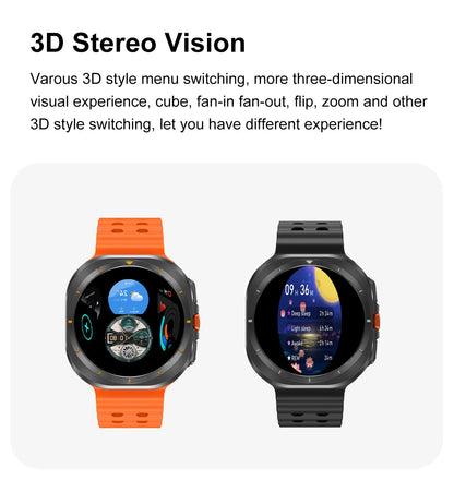 2025 New Watch 7 Ultra Smart Watch Men 32GB Memory Video GPS NFC 47mm AMOLED Fitness Waterproof Sport Tracker Health Smartwatch