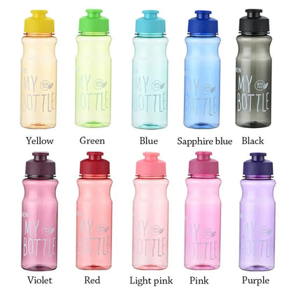 650ML Transparent&Portable Leak-proof Shaker Sports Water Bottle with Lid For School Gym Travel Girl Boy BPA Free