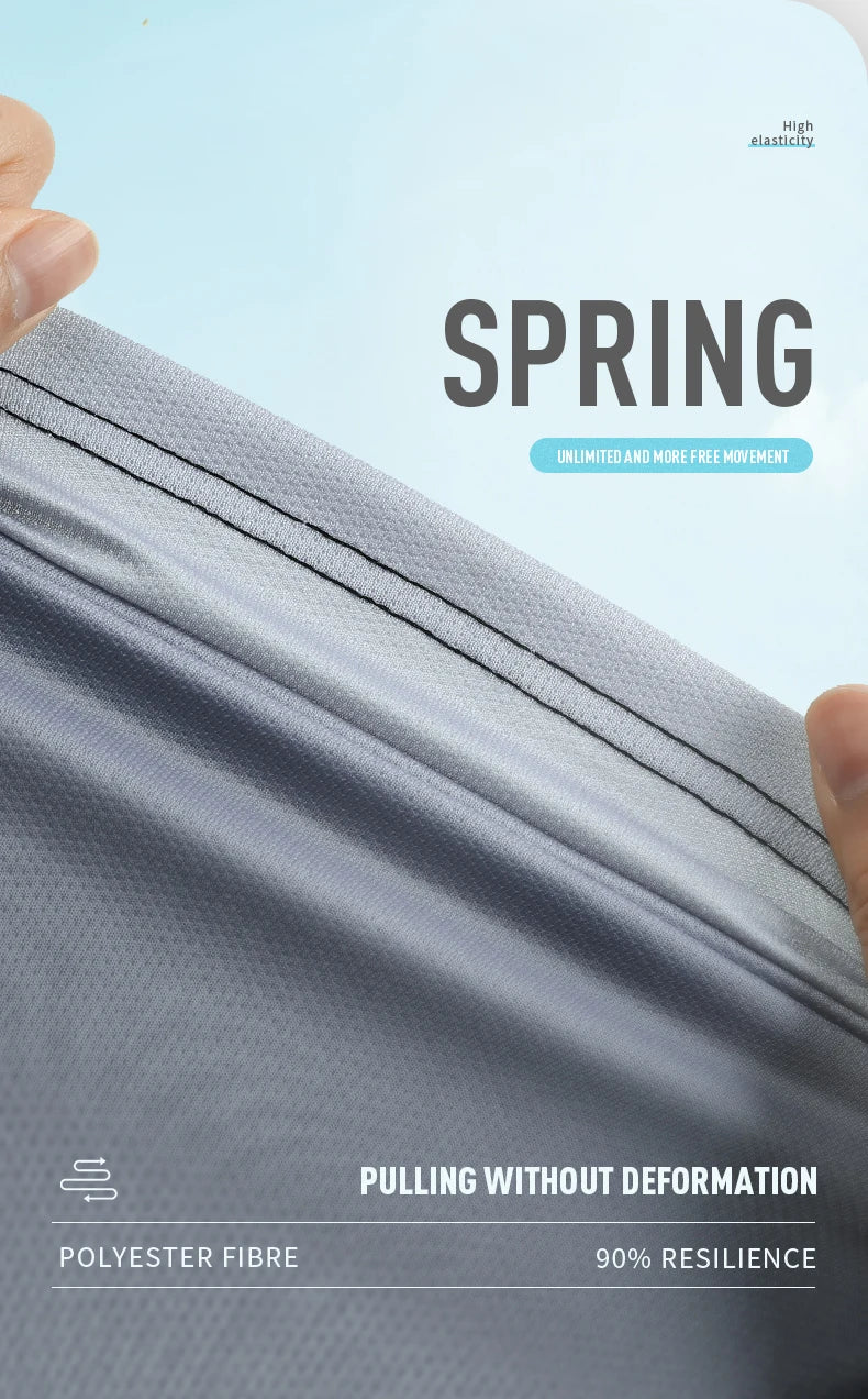 “Flexoora Men’s Ice-Silk Quick-Dry Gym Set – T-Shirt & Shorts for Running & Training”