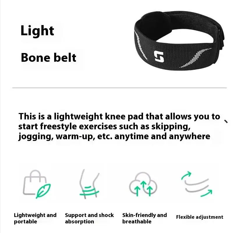 “Flexoora Patella Tendon Strap – Gym Fitness Body Adjustable Knee Support for Climbing, Basketball & Hiking”