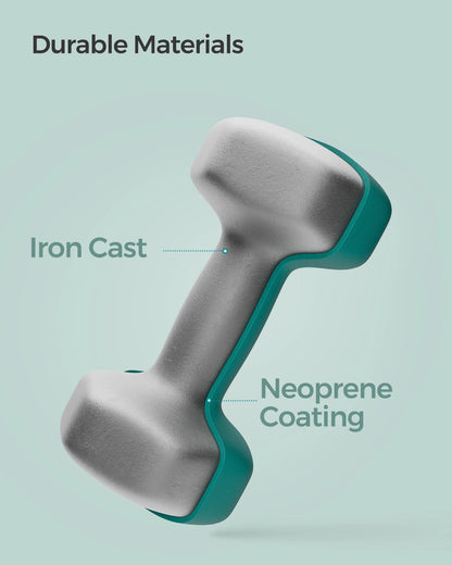 “Flexoora Hex‑Neoprene Dumbbells Set (2pcs) – Gym Fitness Body Strength Training”