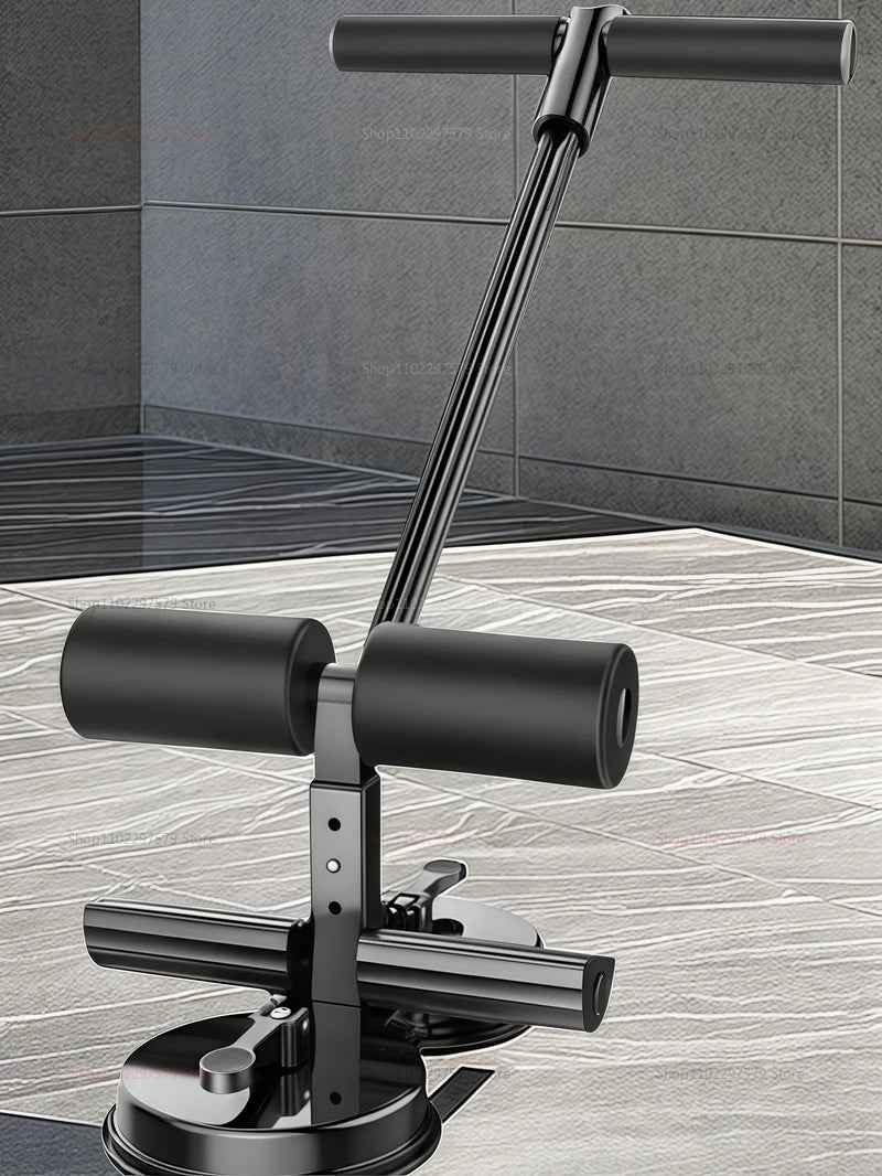 “Flexoora Suction‑Cup Seated Core Trainer – Gym Fitness Body Adjustable Plank & Ankle Strap Support”