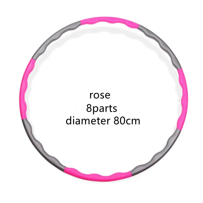 “Flexoora Detachable Pilates Hoop – Gym Fitness Body 9/8/7‑Tube Slimming Waist Trainer”
