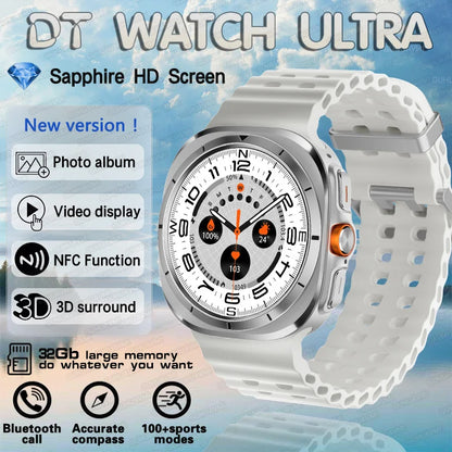 2025 New Watch 7 Ultra Smart Watch Men 32GB Memory Video GPS NFC 47mm AMOLED Fitness Waterproof Sport Tracker Health Smartwatch