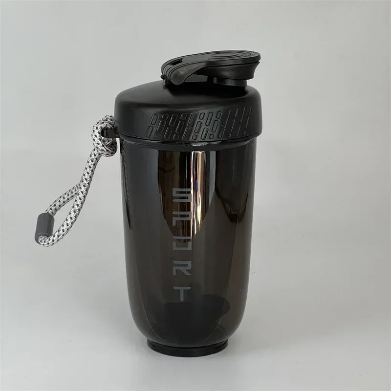 600ML Sports Shake Cup Blender Bottle with Plastic Mixing Ball, Leak Proof, Suitable for Gym Exercise