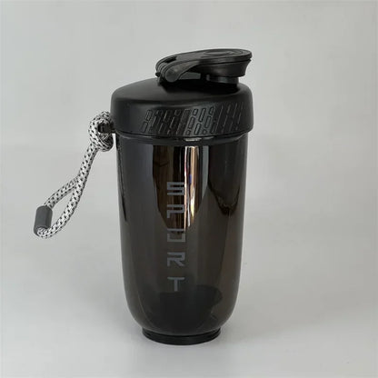 600ML Sports Shake Cup Blender Bottle with Plastic Mixing Ball, Leak Proof, Suitable for Gym Exercise