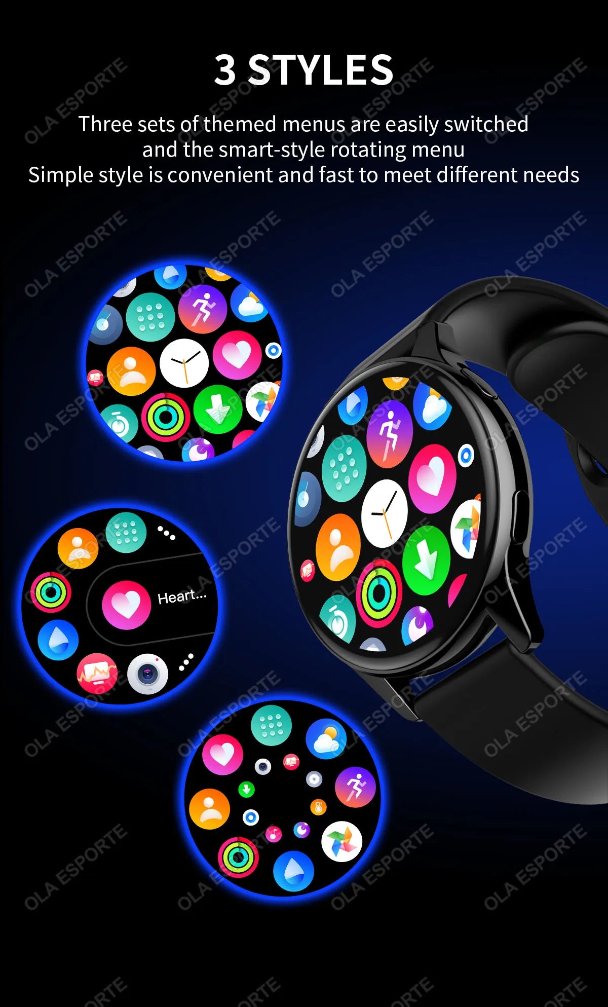 For Android IOS Smartwatch GPS Fitness Tracker Watch 6 Bluetooth Call Watches For Man Heart Rate Monitor Watch Men Women 2025New