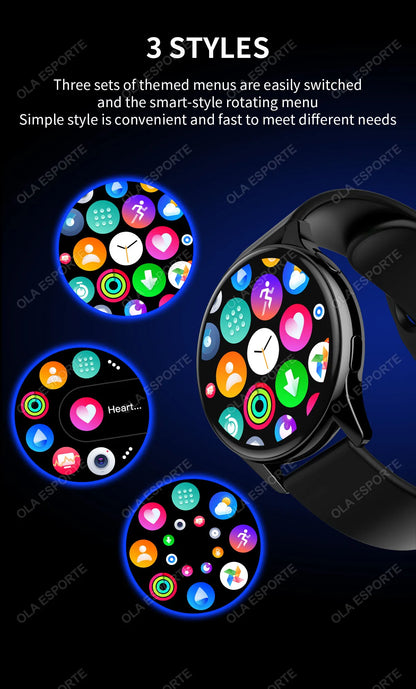 For Android IOS Smartwatch GPS Fitness Tracker Watch 6 Bluetooth Call Watches For Man Heart Rate Monitor Watch Men Women 2025New