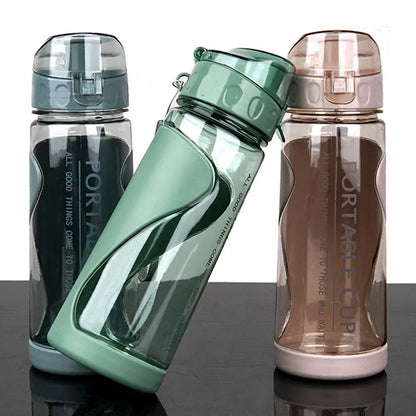 500ml Portable Sports Water Bottle Plastic Outdoor Gym Travel Drinks Mugs Clear Leakproof Drinking Bottle Water Bottles