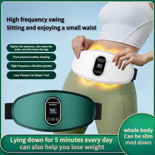 “Flexoora Hot Compress & Fat‑Burn Massage Belt – Gym Fitness Body USB Slimming Vibra Band”