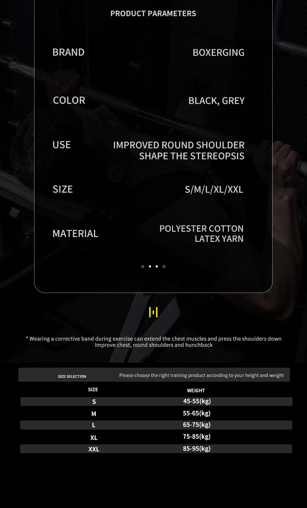 “Flexoora Adjustable Posture Corrector Belt – Gym Fitness Body Back & Shoulder Support”