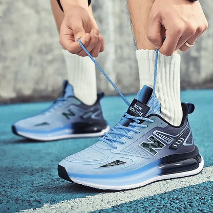 Sports Shoes for Men Mesh Breathable Comfortable Outdoor Sports Trendy Lace-up Sneakers 2025 New Casual Running Shoes for Man