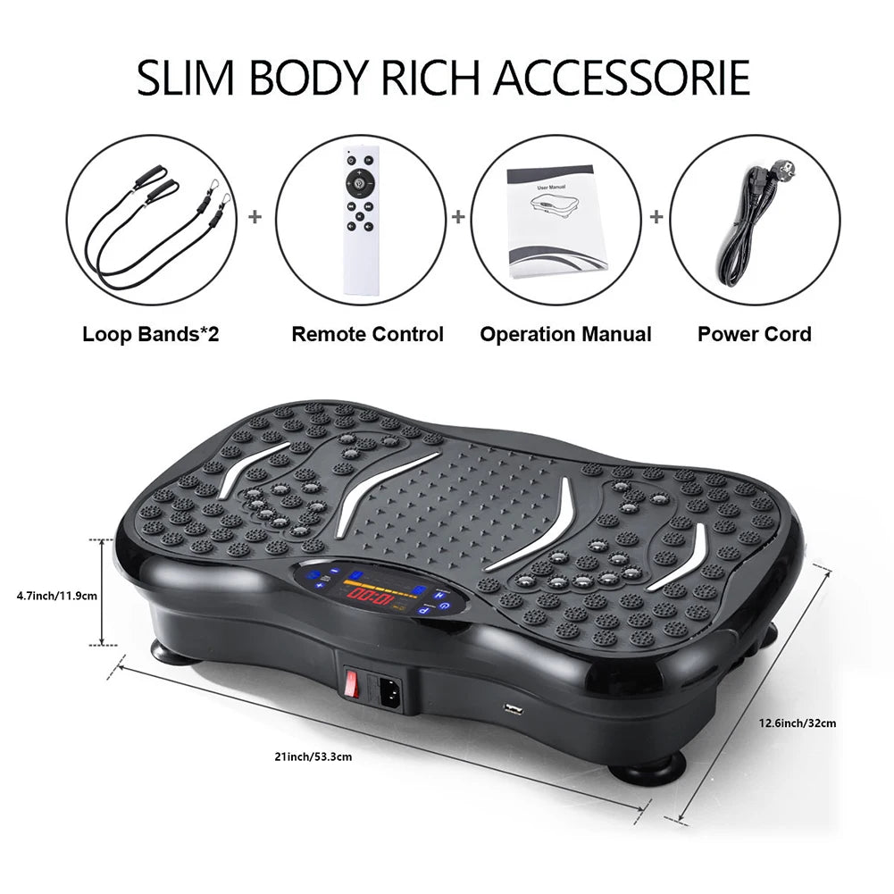 “Flexoora Vibration Plate – Gym Fitness Body Bluetooth & Adjustable Speed Full‑Body Shaker Platform”