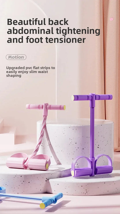 “Flexoora Elastic Bands Set – Gym Fitness Body Tension Ropes for Home Ab & Belly Workout”