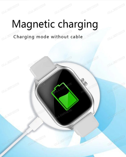 2025 New Smart Watch Men Women Gift Full Touch Screen Digital Sport Fitness Message Watches Bluetooth Call Smartwatch Wristwatch