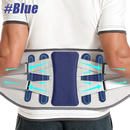 “Flexoora Lumbar Support Back Brace – Gym Fitness Body Adjustable Belt with Bionic Support Plate for Lower Back & Sciatica”