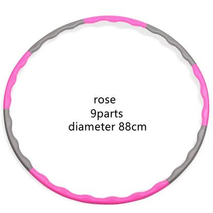 “Flexoora Detachable Pilates Hoop – Gym Fitness Body 9/8/7‑Tube Slimming Waist Trainer”