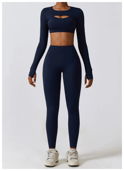 “Flexoora Women’s Long‑Sleeve Quick‑Dry Training Tee – Gym & Run”