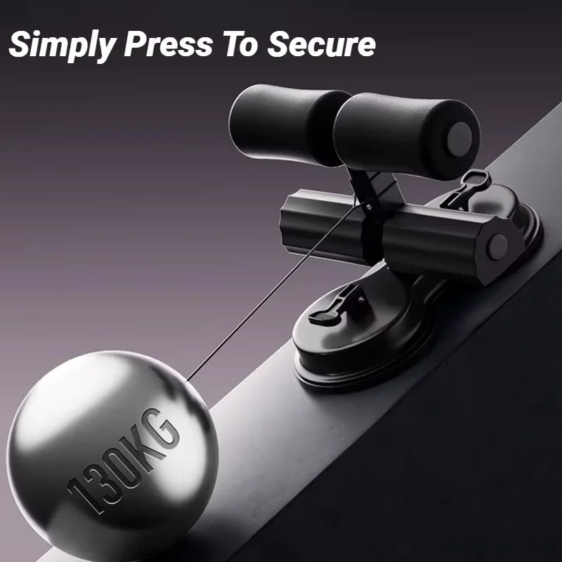 “Flexoora Suction‑Cup Seated Core Trainer – Gym Fitness Body Adjustable Plank & Ankle Strap Support”