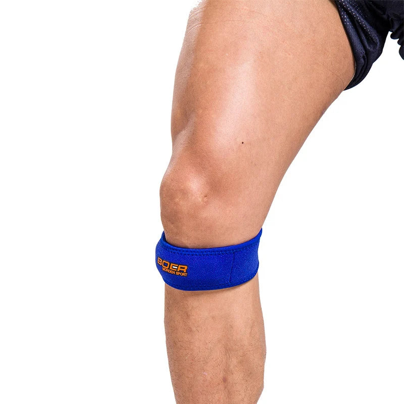 “Flexoora Patella Strap Knee Brace – Gym Fitness Body Adjustable Compression for Running & Cycling”