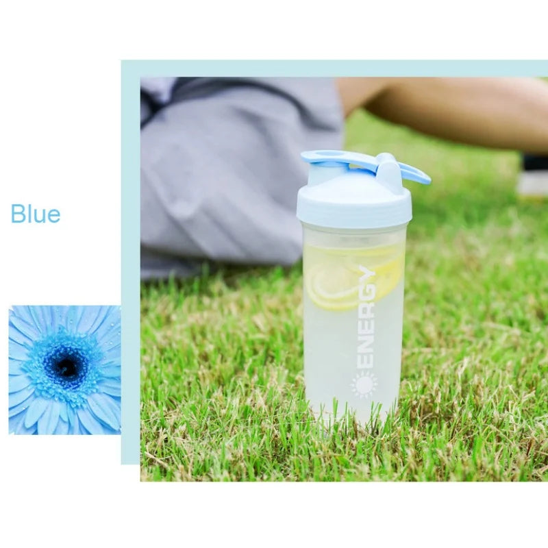 Summer Large-capacity Shaker Cup Outdoor Fitness Milkshake Cup Student Sports Portable Stirring Ball Shock-resistant with Scale